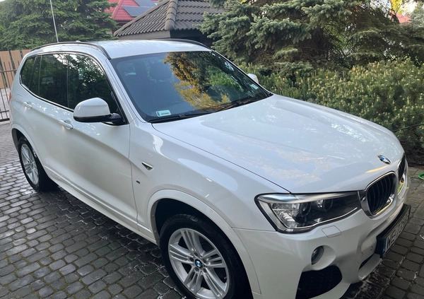 BMW X3 cena 109000 przebieg: 94000, rok produkcji 2016 z Warszawa małe 232